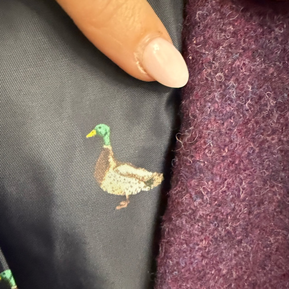 Talbots Wool blend Blazer - Purple with duck lining - Picture 4 of 5